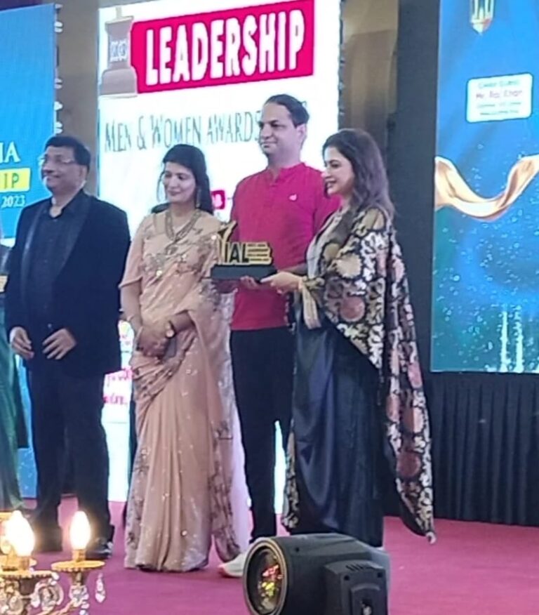 Inspiring personality Mr Anil Joshi honoured by veterinary care innovator of the year by journal talk media